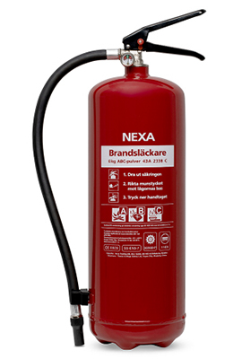 Nexa - Brandsläckare Pulver 6 kg Röd i gruppen Produkter / Hem & Fritid / Brandsäkerhet hos Riksförbundet M Sverige (13416)