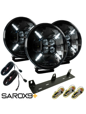 Sarox9+ Trinity LED-extraljuspaket (12V) i gruppen Produkter / Bil & Fordon / Belysning hos Riksfrbundet M Sverige (1360065)