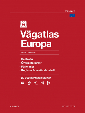 M Vägatlas Europa 2021-2022 i gruppen Produkter / Kartor & Böcker / Atlaser och Reseguider hos Riksförbundet M Sverige (9789113115344)