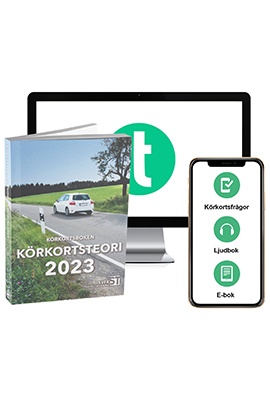 Körkort teoripaket 2023 i gruppen Produkter / Kartor & Böcker / Körkortsböcker hos Riksförbundet M Sverige (9789198646061)