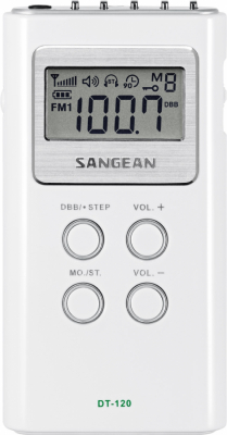 Fickradio Sangean DT-120 i gruppen Produkter / Hem & Fritid / Radio hos Riksförbundet M Sverige (DT120-2)