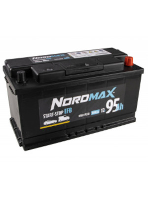 Startbatteri Nordmax EFB 12V 95Ah 900A i gruppen Produkter / Bil & Fordon / Startbatteri hos Riksförbundet M Sverige (NM019EFB)