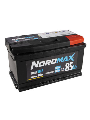 Startbatteri Nordmax SMF 12V 85Ah 750A i gruppen Produkter / Bil & Fordon / Startbatteri hos Riksförbundet M Sverige (NM110SMF)