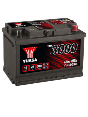 Startbatteri Yuasa SMF 12V 62Ah 550A i gruppen Produkter / Bil & Fordon / Startbatteri hos Riksfrbundet M Sverige (YBX3027)