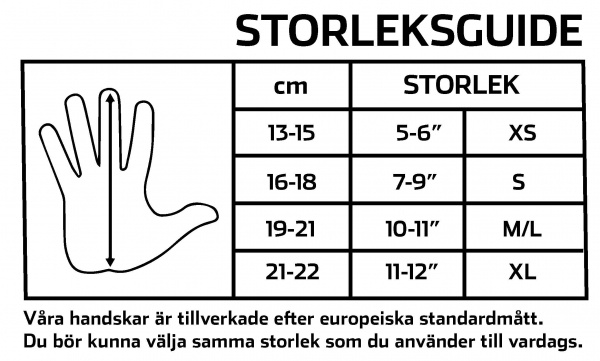 Reflekterande handske