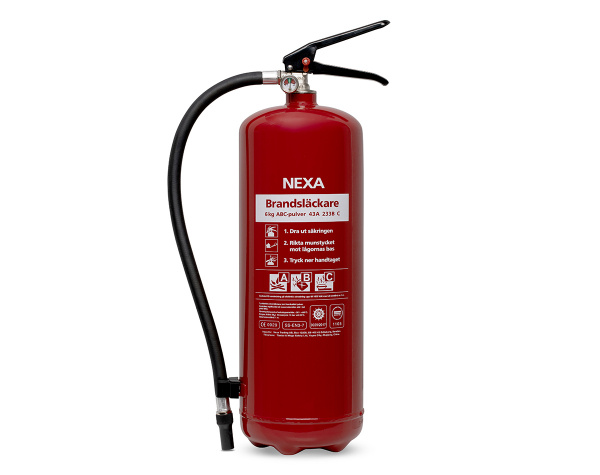 Nexa - Brandsläckare Pulver 6 kg Röd