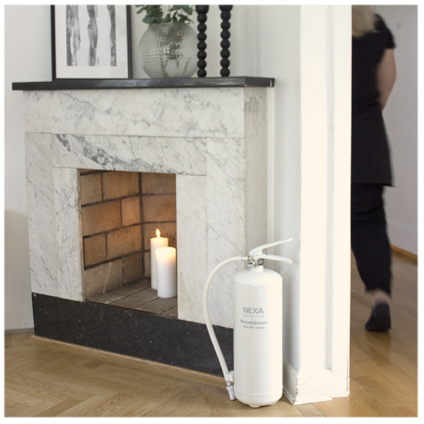 Nexa - Brandsläckare Pulver 6 kg Vit