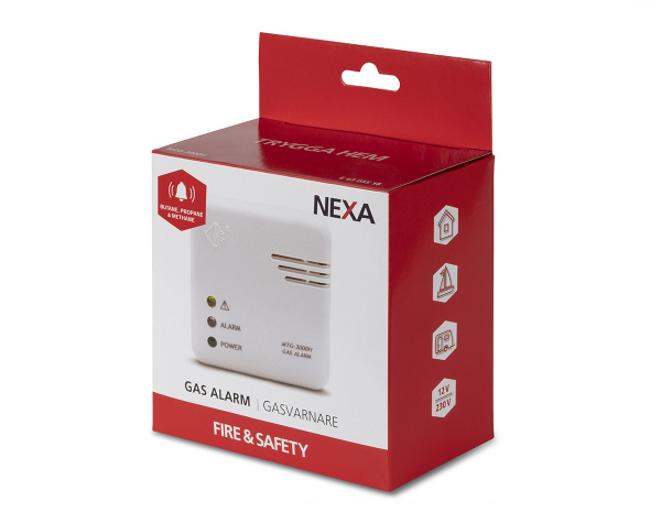 Nexa - Gasvarnare 12V-230V