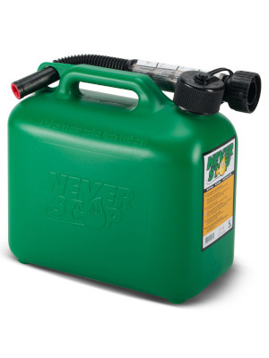 Never stop Bensindunk grön 5L