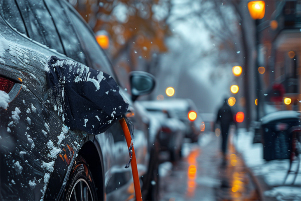 Väderskydd för ladduttag elbil