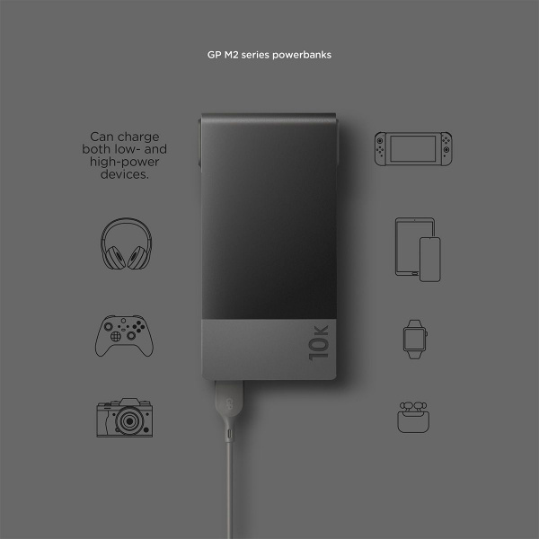GP powerbank M2 10000 mAh svart