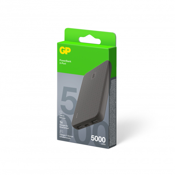 GP Powerbank Plus 5000mAh Black