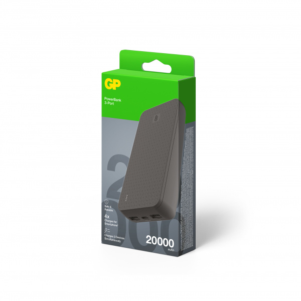 GP Powerbank Plus 20000mAh Black