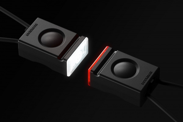 Bookman cykellampa block light fram svart