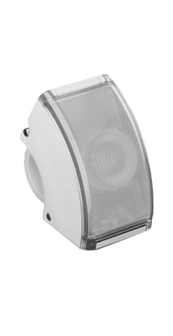 Bookman cykellampa fram vit