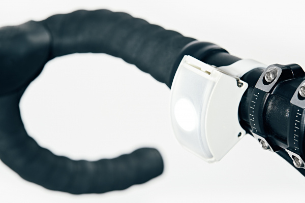 Bookman cykellampa fram vit