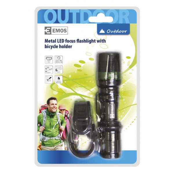 Ficklampa med cykelhållare