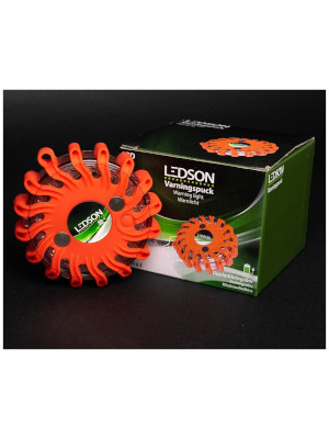 Ledson uppladdningsbar varningspuck