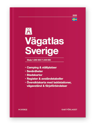 M Vägatlas Sverige 2025