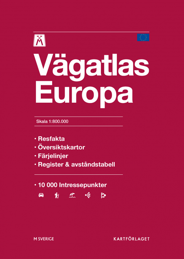 M vägatlas Europa 2026