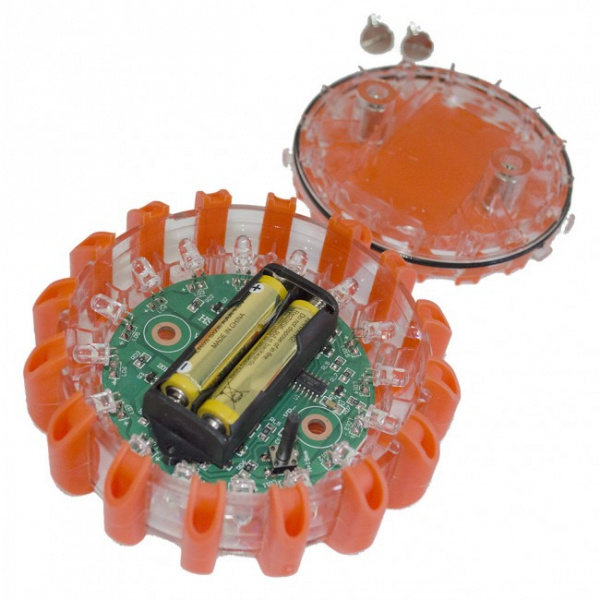 Ledson batteridriven varningspuck 