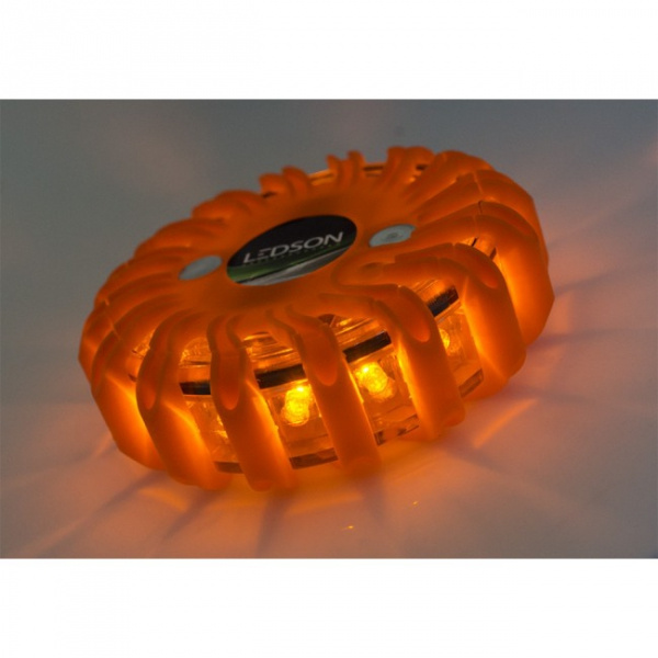 Ledson batteridriven varningspuck 