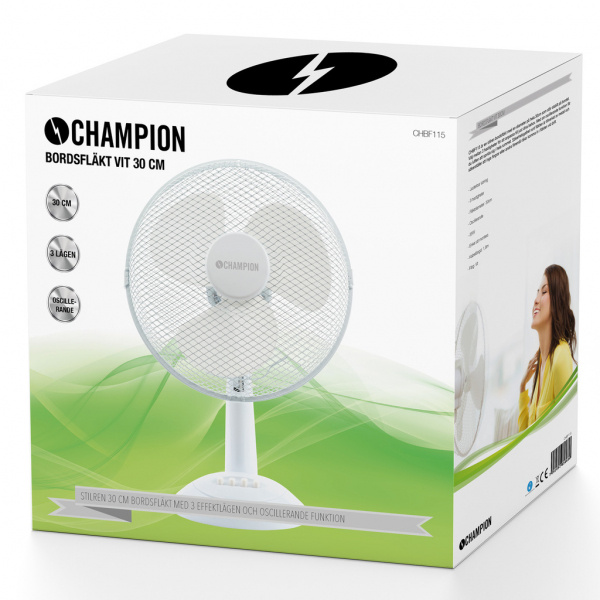 Bordsfläkt 30 cm Vit