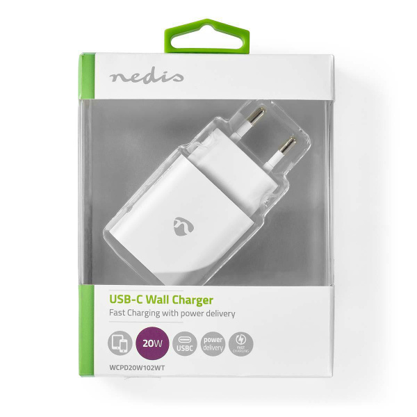 Nedis Väggladdare för USB-C 20 W