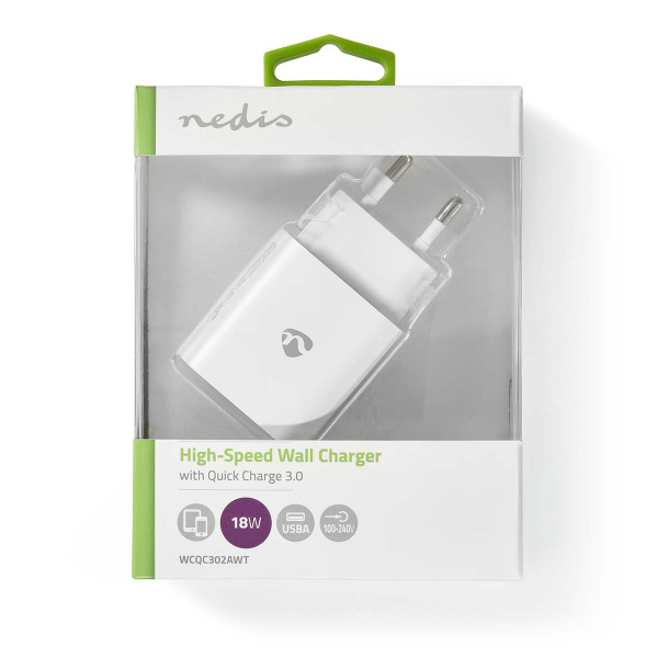 Nedis USB-väggladdare 18 W