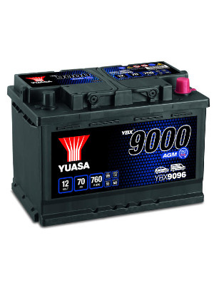 Startbatteri Yuasa AGM 12V 70Ah 760A